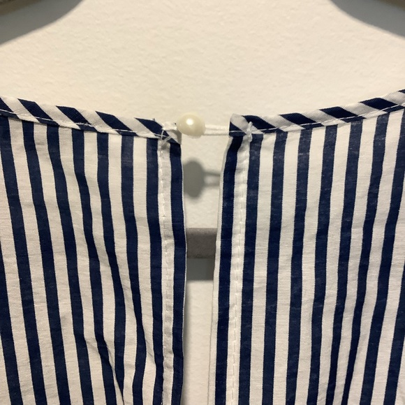 NWT ECOWISH Womens Striped Summer Midi dress V-neck Blue White size XL - Picture 9 of 10